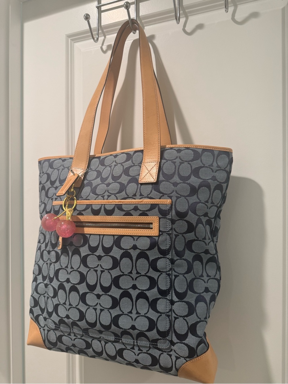 👌🏾Vintage Coach Signature Jacquard Tote Bag 6071 Y2K